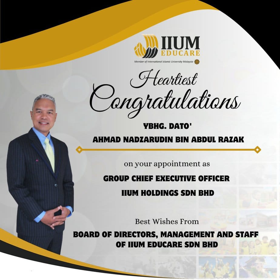 Congratulations to YBhg. Dato' Ahmad Nadzarudin Bin Abdul Razak - IIUM ...